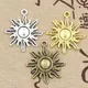 15pcs Charms Sun 28x24mm Antique charms pendant fit Vintage Tibetan Bronze Silver Color golden DIY