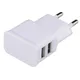 EU plug 5V 2A Dual USB Universal Mobile Phone Chargers Travel Power Charger Adapter Plug Charger for