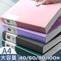 A4 Document Bag 40 Pages Waterproof File Folder Paper Document Storage Bag Holder Office Stationery