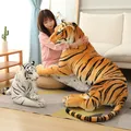 Giant Real Life Tiger Plush Toys Stuffed Soft Wild Animals Simulation White Tiger Jaguar Doll