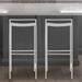 Bali 30" Coastal Contemporary Iron Saddle-Seat Low-Back Bar Stool with Foot Rest, by JONATHAN Y - 33"