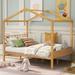 Full Size Wooden House Bed, Multiple Colors