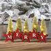 8.25"H Sullivans LED Bottle Brush Merry Decor, Christmas Decor, Multicolored - 13.75"L x 2"W x 8.25"H