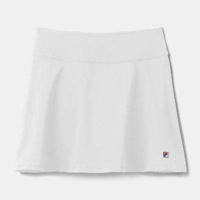 FIla Essentials Long Flirty Skort Women's Tennis Apparel White