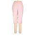 Alfred Dunner Casual Pants - High Rise Straight Leg Cropped: Pink Bottoms - Women's Size 12 Petite