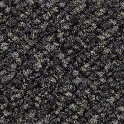 Teppichboden VORWERK "Passion 1093 (Traffic), Schlinge - Uni Farben, Made in Germany", schwarz (anthrazit schwarz), B:400cm H:6,3mm L:650cm, Polyamid, Teppiche, Wohnzimmer, Schlafzimmer, Kinderzimmer, Breite 400/500 cm