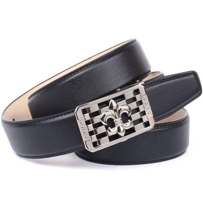 Ledergürtel ANTHONI CROWN, Damen, Gr. 95, schwarz, Leder, unifarben, elegant,feminin,klassisch,modisch, Gürtel, Schließe mit Lilien-Motiv Image