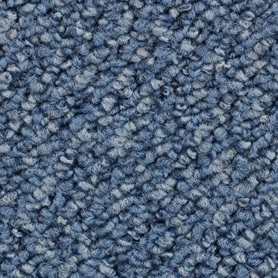 Teppichboden VORWERK "Passion 1093 (Traffic), Schlinge - Uni Farben", blau, B:500cm H:6,3mm L:900cm, Polyamid, Teppiche,