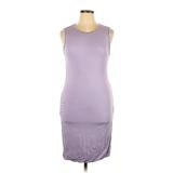 Leith Casual Dress - Bodycon Crew Neck Sleeveless: Purple Dresses - Women's Size X-Large