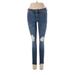 LC Lauren Conrad Jeans - Low Rise Skinny Leg Trashed: Blue Bottoms - Women's Size 2 - Distressed Wash