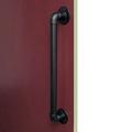 WYZDCP Sliding Barn Door Handles Exterior Black - Industrial Pipe Door Pull Handle Hardware Set, Rustic Grab Bar for Sliding Door, Interior Door, Garage, Garden Sheds, Closet - Metal Wrought Iron