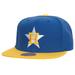 Men's Mitchell & Ness Royal/Gold Houston Astros Hometown Snapback Hat