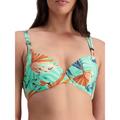 Moontide Womens Tropical Vibes Twin Straps Bikini Top - Green Polyamide - Size 40E