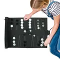 Jeux de Backgammon portables pliables et légers pour adultes et enfants échiquier classique en cuir
