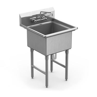 Winholt WS1T1818 23" 1 Compartment Sink w/ 18"L x 18"W Bowl, 12" Deep, Stainless Steel