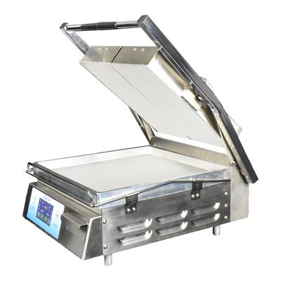 DoughXpress DXP-CS-157 (11184) 208V Double Commercial Panini Press w/ Aluminum Smooth Plates, 208v, Stainless Steel