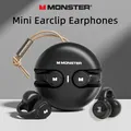 Original Monster XKT21 Clip-on Bluetooth 5.3 Earphones Wireless Headphones Earclip Long standby