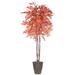 Vickerman 701652 - 6' Orange Maple Deluxe Round Brown Cont (TDX3760-RB) Maple Home Office Tree