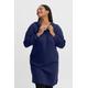 Jerseykleid FRANSA "Fransa FPANNAR DR 1" Gr. 56, EURO-Größen, blau (medieval blue) Damen Kleider Freizeitkleider