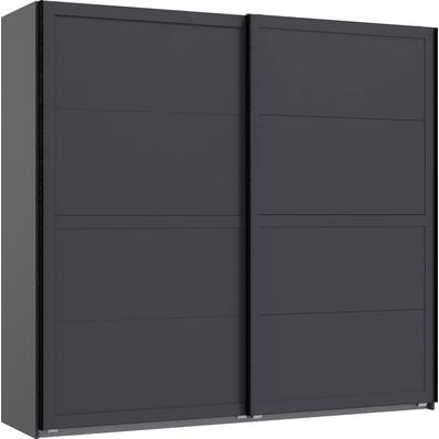 Schwebetürenschrank WIMEX "Chalet", grau (graphit), B:180cm H:208cm T:65cm, Spanplatte, Schränke, in Landhausoptik, 180 oder 225cm breit Image