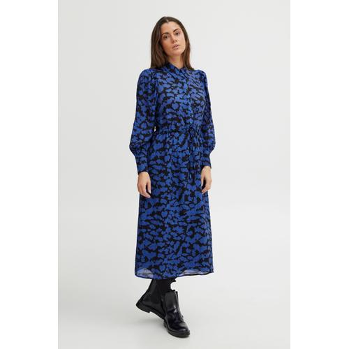 „Blusenkleid FRANSA „“Fransa FRILLA DR 1″“ Gr. l, US-Größen, blau (surf the web mix) Damen Kleider Blusenkleider“