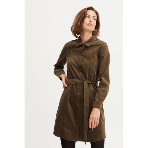„Blusenkleid FRANSA „“Fransa FRTEAN DR 1″“ Gr. 42, EURO-Größen, braun (rain drum) Damen Kleider Blusenkleider“
