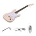 Muslady ST Style Electric Guitar Basswood Body Maple Neck Rosewood Fingerboard DIY Kit Set