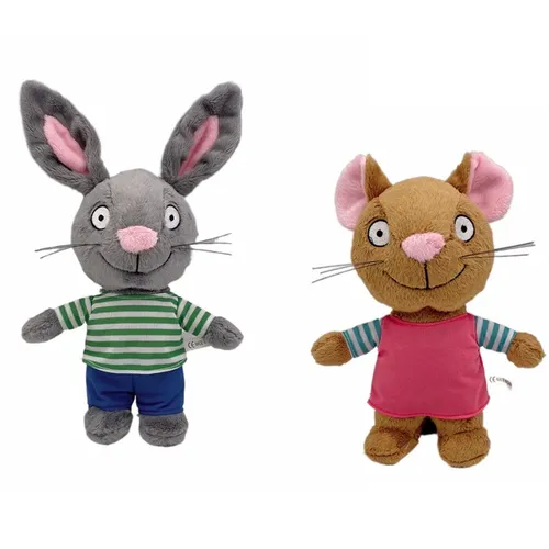 2 stücke pip und posy Plüsch Spielzeug Weiche Stofftier Kaninchen Maus Plushie Puppen Geburtstag