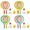 Kinder Tennis schläger weiche Trainings bälle Badminton Federball Schläger Familie interaktive