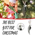iOPQO Christmas Hanging Decorations Christmas Tree Decorations 1Pc Feather Heart Shape - A Piece Of My Heart Is In Heave Memorial Ornament Christmas Ornaments Christmas Decorations Indoor