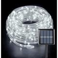 39FT 100 LED Solar String Rope Lights 8 Modes Solar Rope Lights Outdoor IP65 Waterproof Decorative Lighting for Fence Gazebo Yard Walkway Path Garden Decor (Cool White 1 Pack)