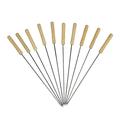 10pcs Outdoor Camping Picnic Barbecue Stick Stainless Steel Grill Needles