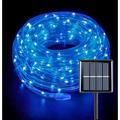 72FT 200 LED Solar String Rope Lights 8 Modes Solar Rope Lights Outdoor IP65 Waterproof Decorative Lighting for Fence Gazebo Yard Walkway Path Garden Decor (Blue 1 Pack)