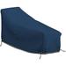 Patio Chaise Lounge Cover 12 Oz Waterproof - 100% Weather Resistant Outdoor Chaise Cover PVC Coated With Air Pockets And Drawstring For Snug Fit (66 W X 28 D X 30 H Blue)