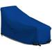 Patio Chaise Lounge Cover 18 Oz Waterproof - 100% Weather Resistant Outdoor Chaise Cover PVC Coated With Air Pockets And Drawstring For Snug Fit (86W X 36D X 32H Blue)