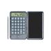 Zeceouar Office&School Supplies Portable Calculator With Notepad Basic Calculator With Writing Tablet 12 Digits Large Display Rechargeable Power Desk Calculator For Office School