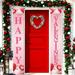 Shpwfbe Valentines Day Decor Valentines Day Backdrop The Porch Of The Couplet Decorative Curtains And Banners Hang On A Family Vacation Party On Valentine s Day Valentines Day Decor Wall Decor