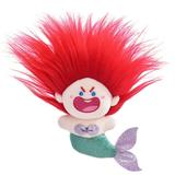 LYU Mermaid Cotton Doll Toy Colorful Fluffy Hair Cute Mermaid Stuffed Doll Plushies Pretend Toy Unfinished Cartoon Mermaid Doll Toy Kids Girls Gift