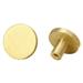 4 Pieces Solid Brass Round Single Hole Small Handle Gold (20Mm * 25Mm)