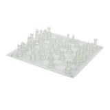 Staunton Standard Plastic Chess Pieces Chessmen Amber Transparent