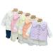 Esaierrr Toddler Girls Waistcoat Jacket Coats for 9M-5Y Small Fragrance Autumn Winter Vest Warm Cotton Coats Buttons Thickened Sleeveless Outerwear