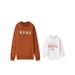 Mommy and Me Family Matching Sweatshirt Halloween Outfits Letters Print Long Sleeve Crew Neck Fall Pullover Tops for Women Kids