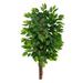 Nearly Natural T2748 3 ft. Artificial Double Trunk Ficus Tree Green - No Pot