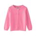 Baby Girls Clothing Toddler Baby Girl Boy Soild Knit Sweater Round Neck Long Sleeve Pullover Sweatshirt Coat Fall Winter Clothes Watermelon Red 4Y