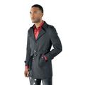 BARABAS Men s Belted Classic Rain Trench Coat BH71