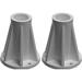 6 inch mount for 1.9 inch od swimming pool ladder or rail gray (2 pack)