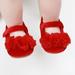 LYCAQL Toddler Shoes Baby Girls Flower Toddler Shoes Sandals Single Shoes Princess Shoes Dress Shoes Boys Tennis Shoes Size 5 Big Kid (Red 4 )