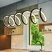 JONATHAN Y Scribble 31 Dimmable Adjustable Integrated LED Metal Linear Pendant Chrome by JONATHAN Y Black N/A
