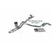 Chevy GMC 1500 15-18 2.5 Stainless Dual Exhaust Kit Y pipe Side Slash Tips