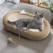 Tooyful Cat Scratching Board Cat Sleeping Bed Cat Training Toy Furniture Protection for Kitten Sisal Cat Scratcher Board Sisal Cat Scratcher Pad Inner Single Color